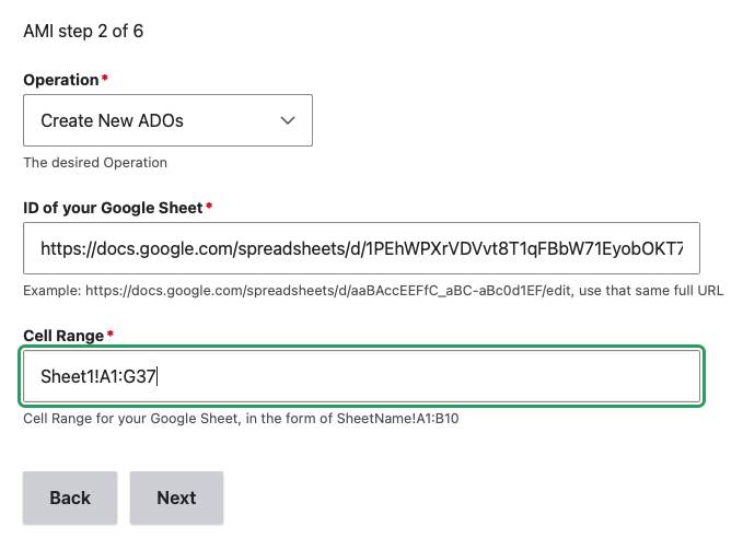 Google Sheets Importer