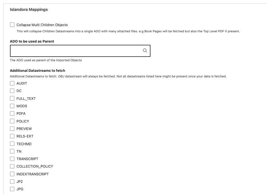 Islandora 7 Solr Importer Islandora Mappings