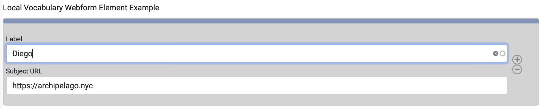Webform LoD from CSV in Action