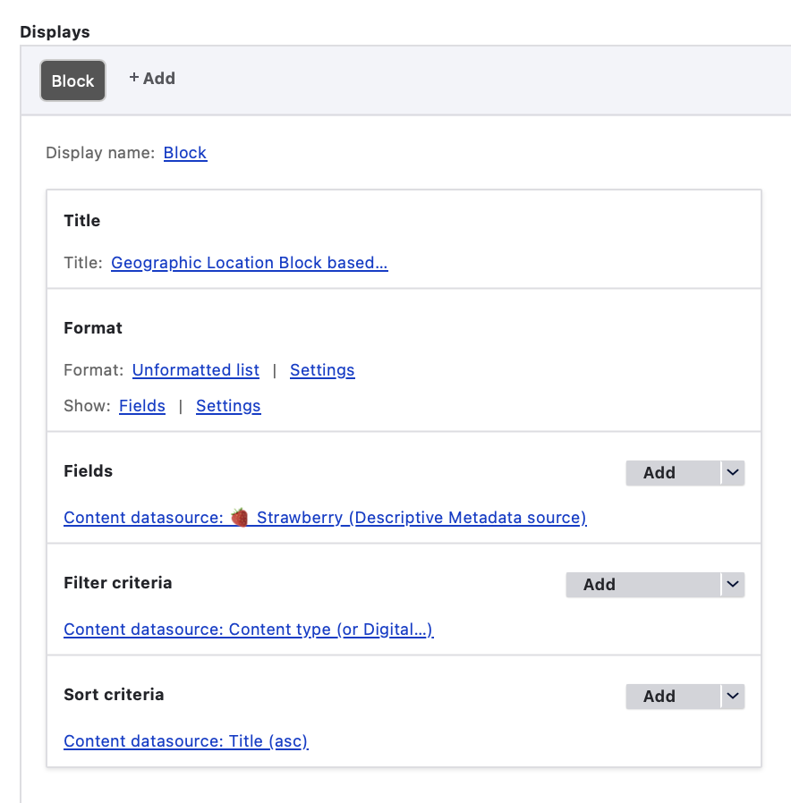 Content Datasource Within Geographic View Form